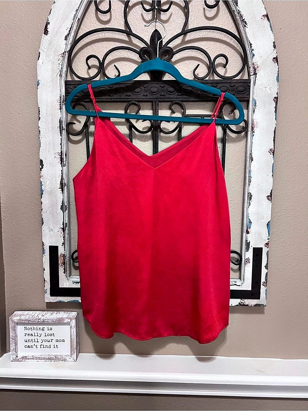 Express Downtown Cami Pink Spaghetti Strap Camisole